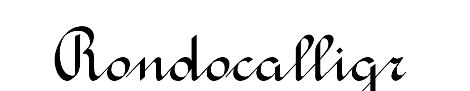 Rondo Calligraphic Font Download Free